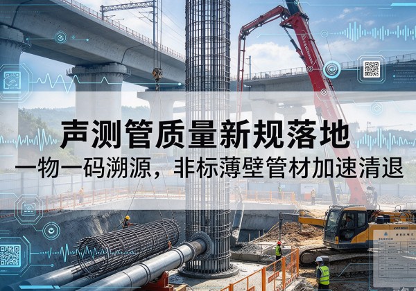 舒兰声测管质量新规落地，一物一码溯源，非标薄壁管材加速清退